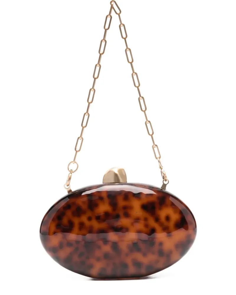 Cult Gaia EVIANA CLUTCH - CARAMEL TORTOISE - CARAMEL TORTOISE Caramel