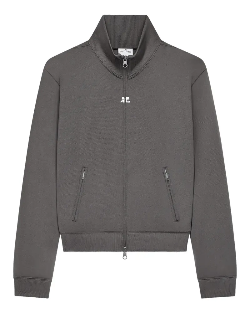 Courrèges Jacke mit Logo - Grau Grau