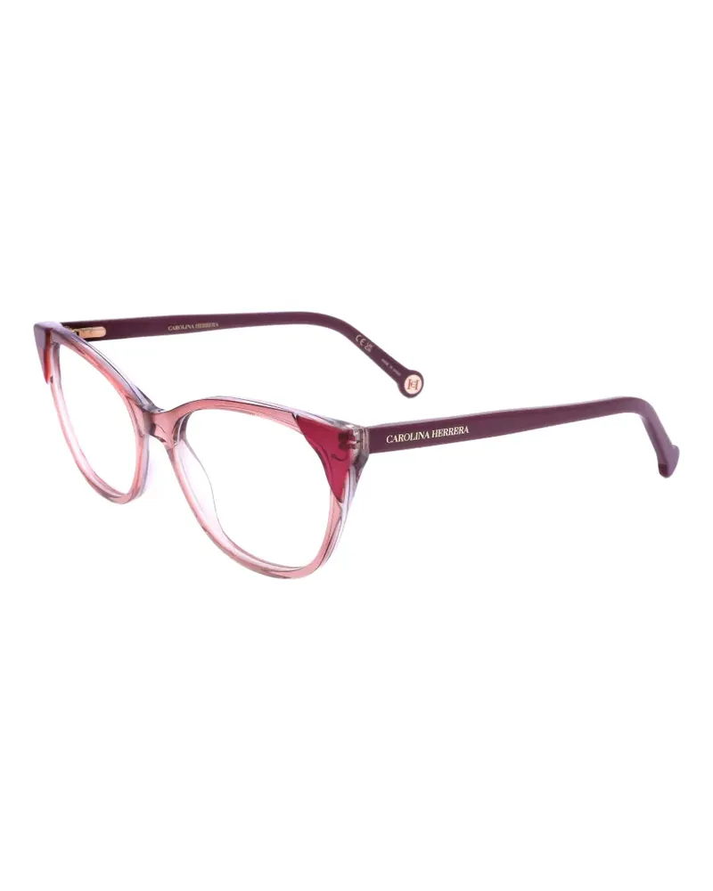 Carolina Herrera New York Brille mit geometrischem Gestell - Rosa Rosa