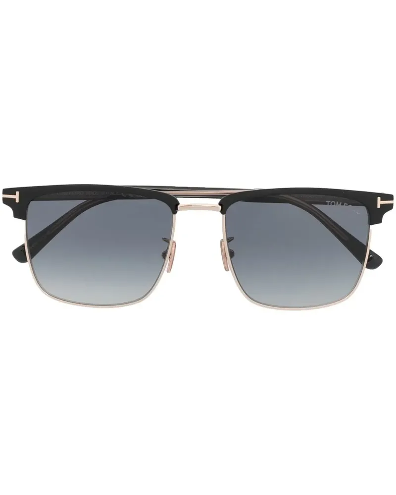 Tom Ford Sonnenbrille mit eckigem Gestell - Grau Grau
