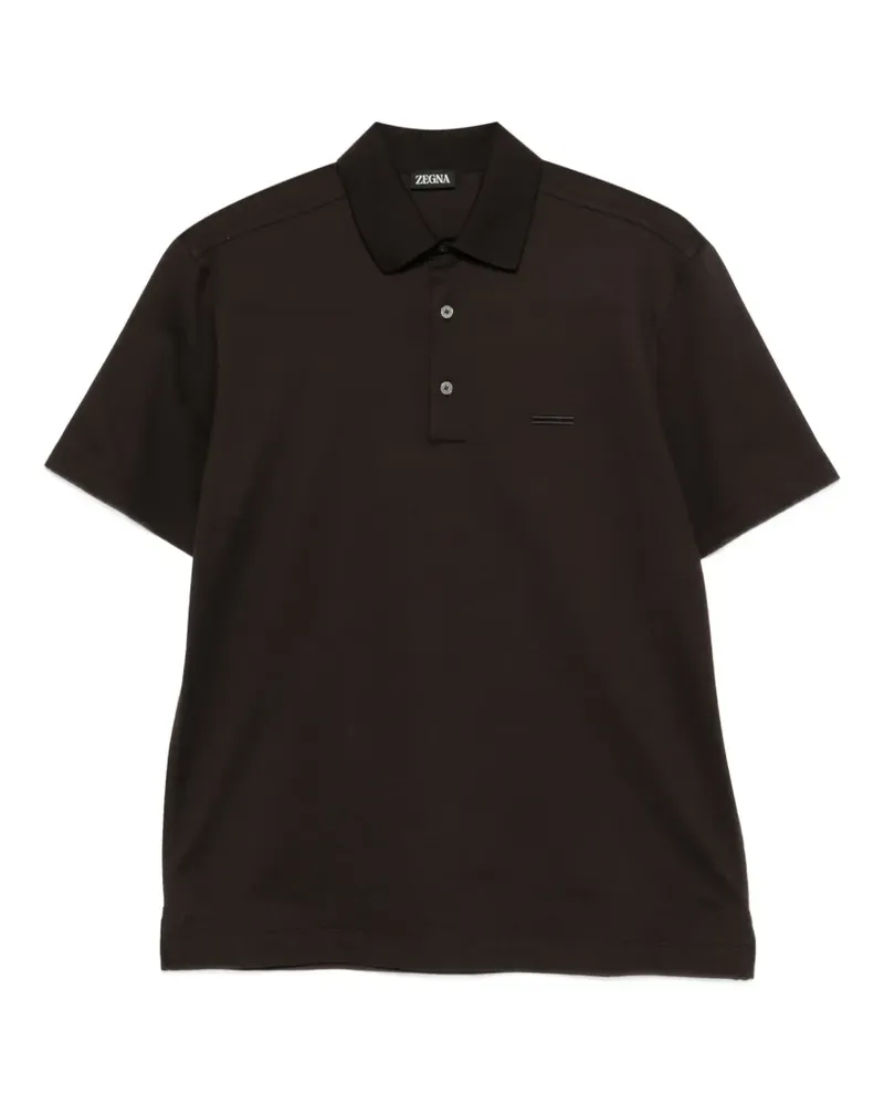 Ermenegildo Zegna short-sleeve polo shirt - Braun Braun