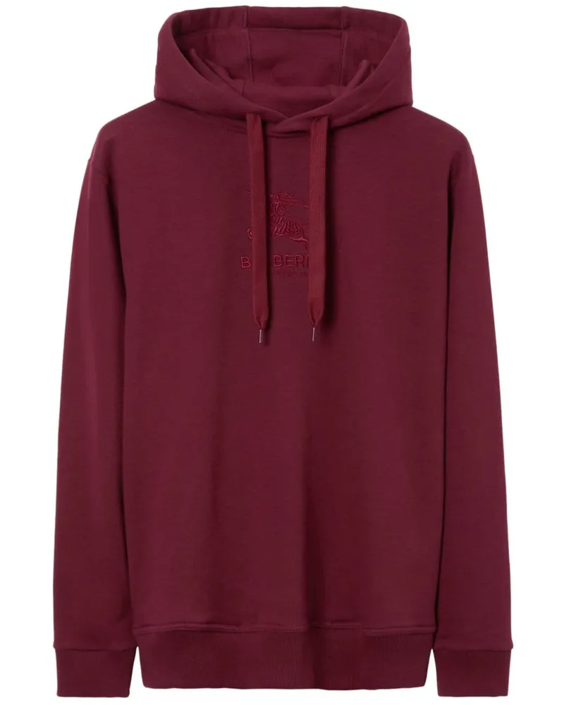 Burberry Hoodie mit Ritteremblem Rot