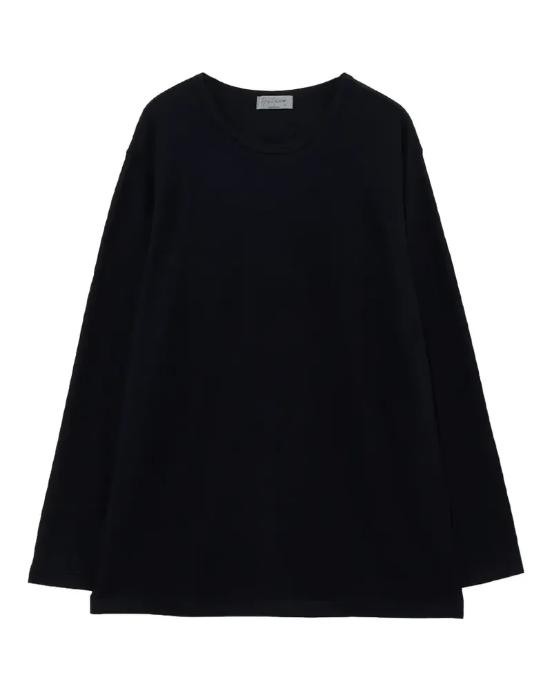 Yohji Yamamoto 140S Langarmshirt - Blau Blau