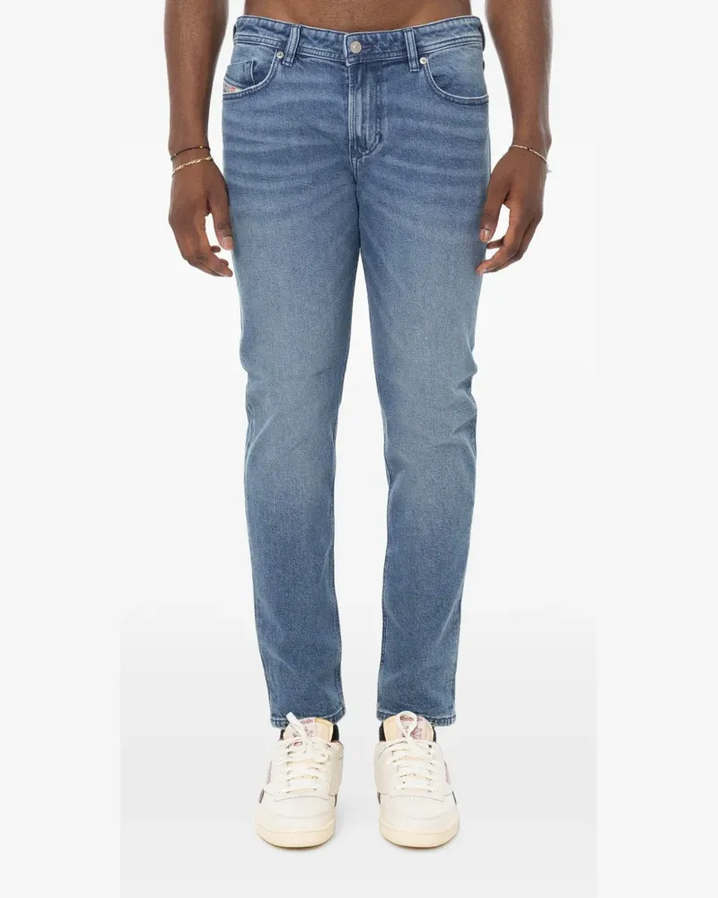 Diesel 1979 Sleenker Jeans mit heller Waschung - Blau Blau
