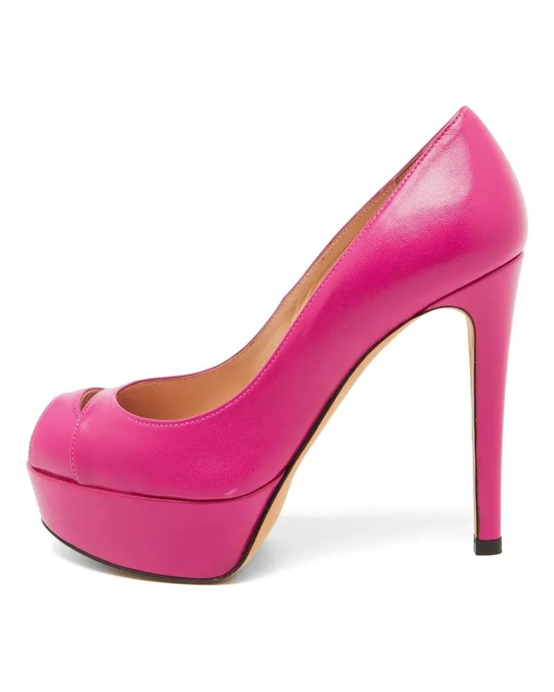 Stuart Weitzman Peeptoe-Pumps mit Plateau - Rosa Rosa