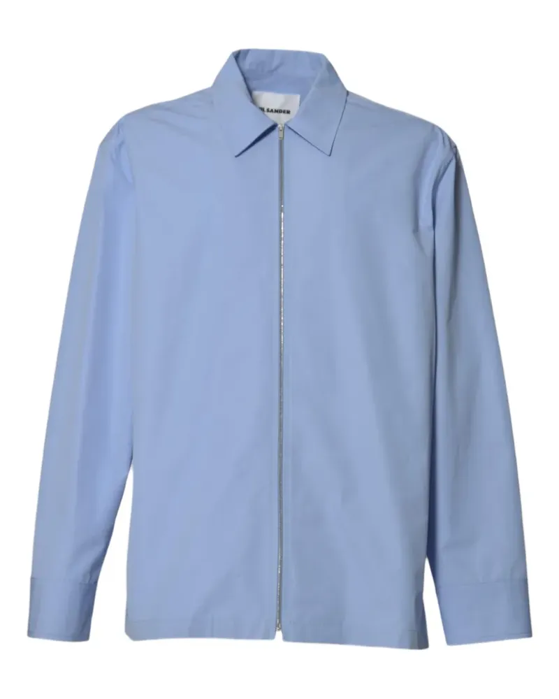 Jil Sander Hemd mit Reißverschluss - Blau Blau