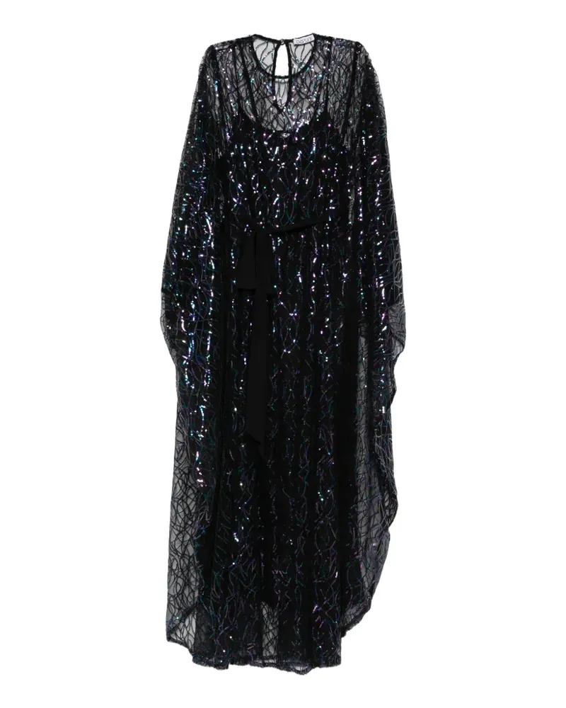 Baruni Habiba sequinned kaftan - Schwarz Schwarz