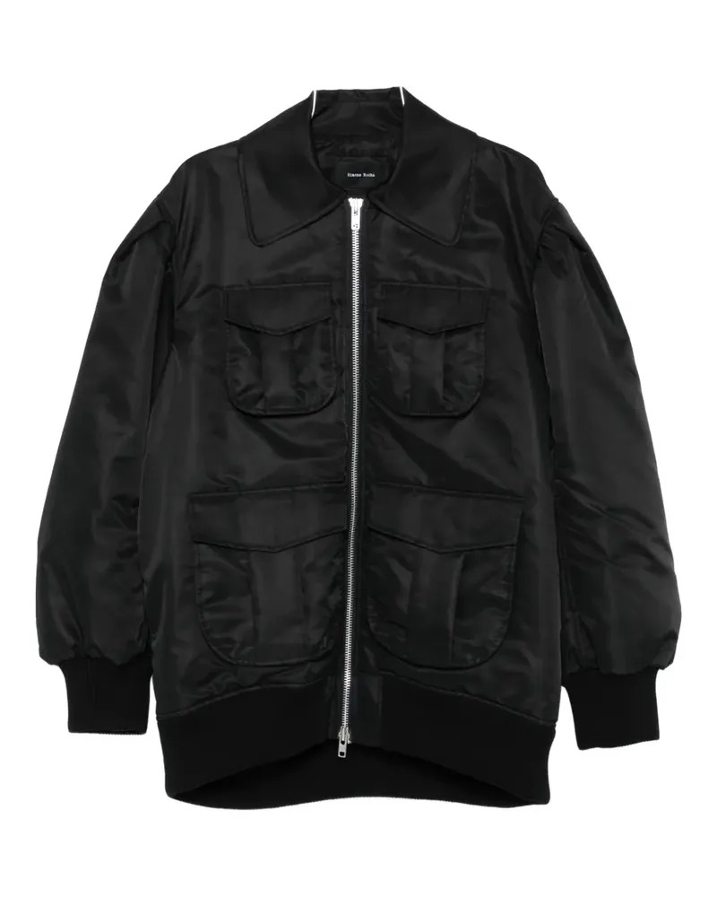 Simone Rocha Bomberjacke mit Reißverschluss - Schwarz Schwarz