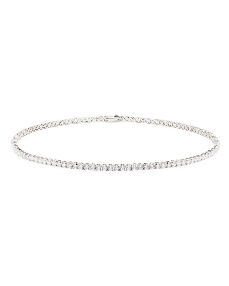 Swarovski Matrix Tennis Halskette - Weiß Weiß