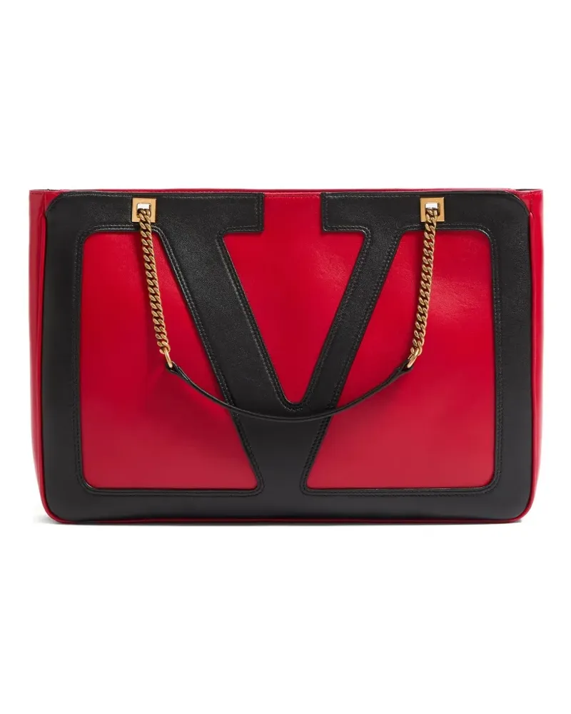 Valentino Garavani Tote Bag mit Logo-Applikation - Rot Rot