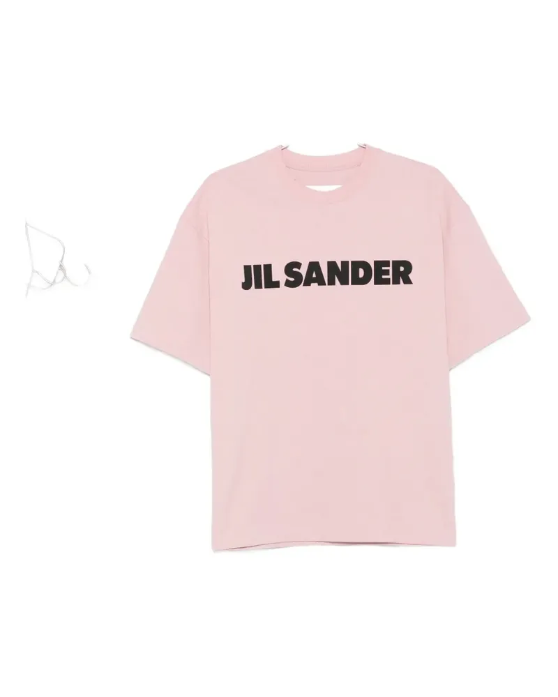Jil Sander T-Shirt mit Logo-Print - Rosa Rosa
