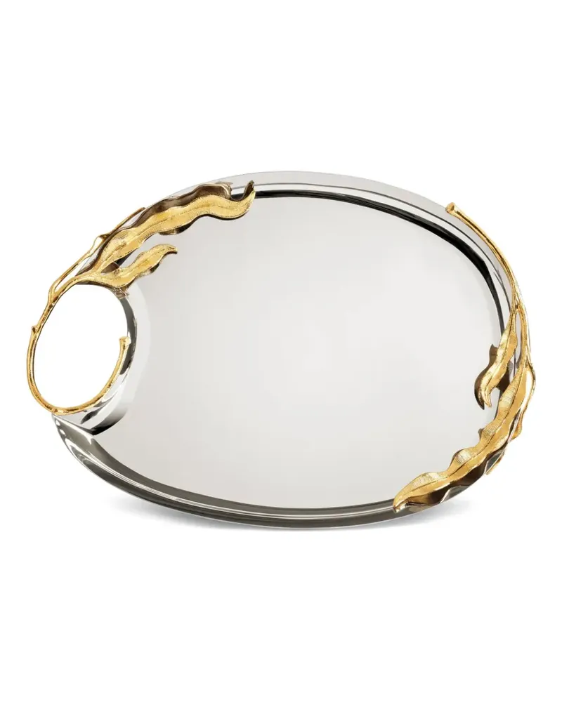 L’OBJET Fern tray (48cm x 34cm) - Silber Silber