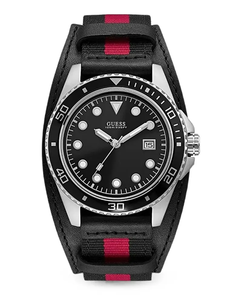 Guess classic bund-strap 44mm watch - Schwarz Schwarz