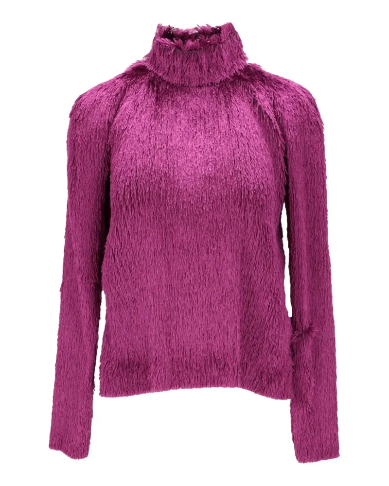 Tom Ford fringed high-neck top - Violett Violett
