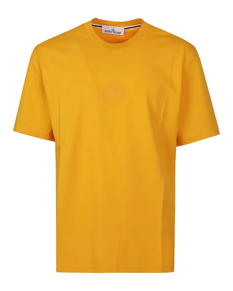 Stone Island round-neck t-shirt - Gelb Gelb