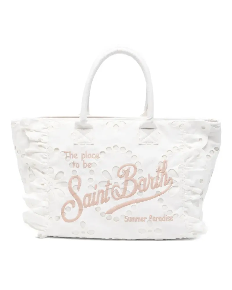 MC2 Saint Barth ruffled tote bag - Weiß Weiß