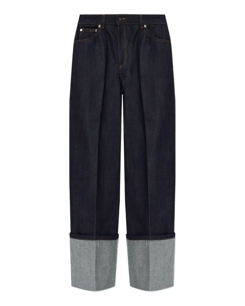 Givenchy cuffed wide-leg jeans - Blau Blau