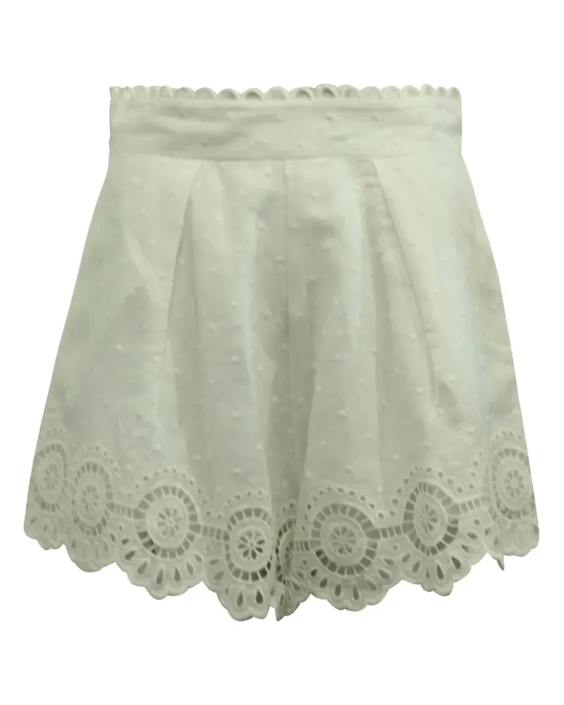 Zimmermann scallop high-rise shorts - Blau Blau