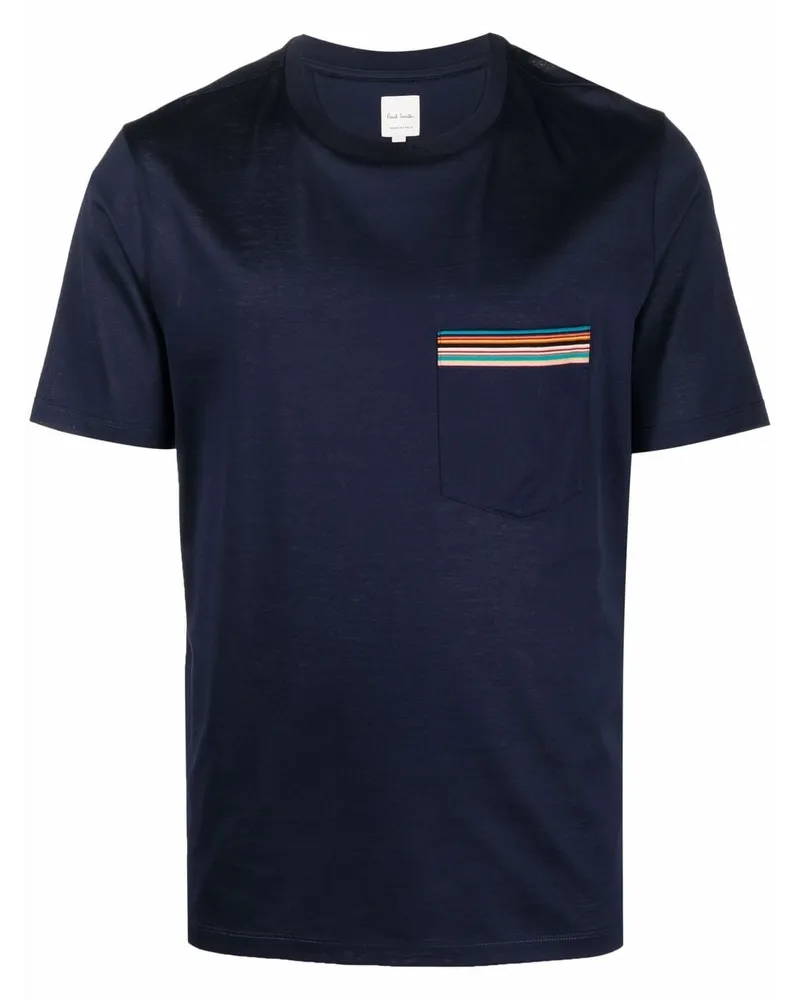 Paul Smith T-Shirt mit Brusttasche Blau