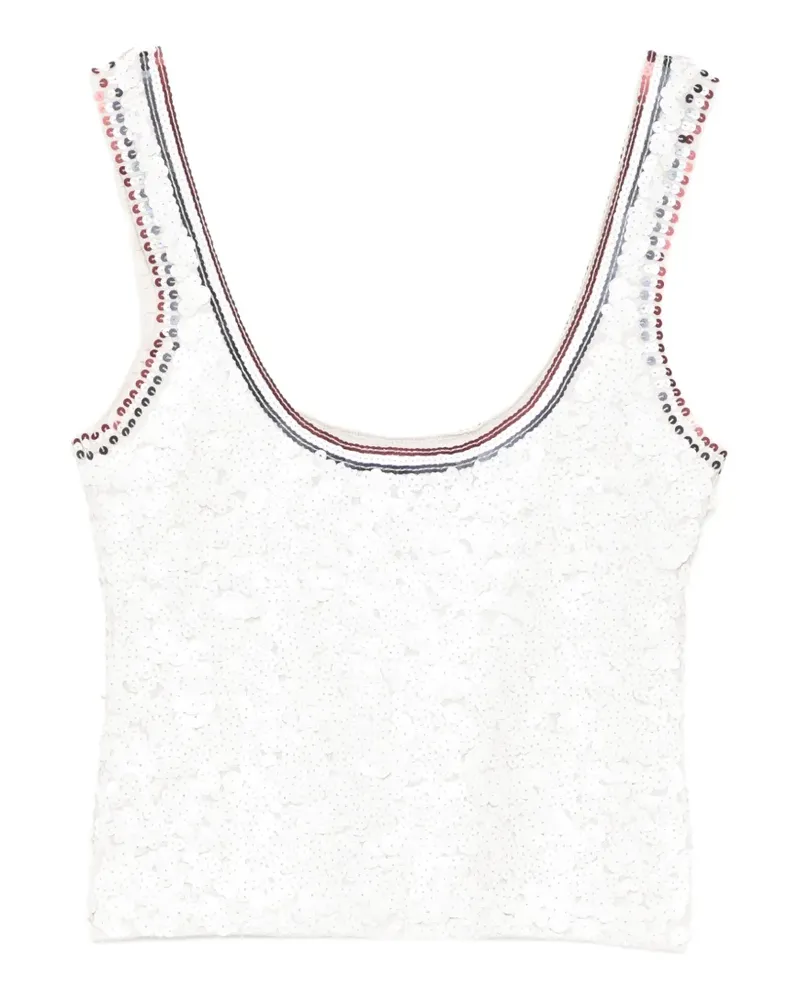 Cynthia Rowley Match Point Weste - Weiß Weiß