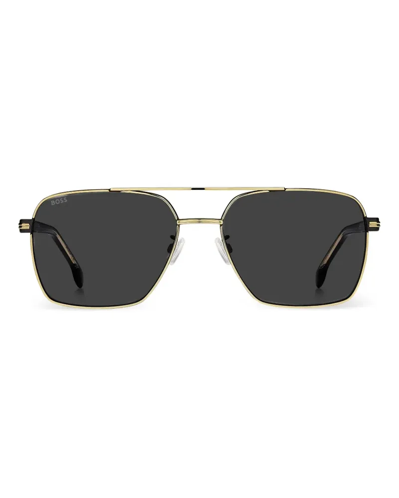 HUGO BOSS Eckige Sonnenbrille - Gold Gold