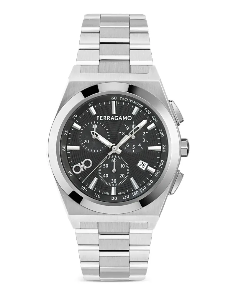 Ferragamo Vega Upper East Chrono 42mm watch - Schwarz Schwarz