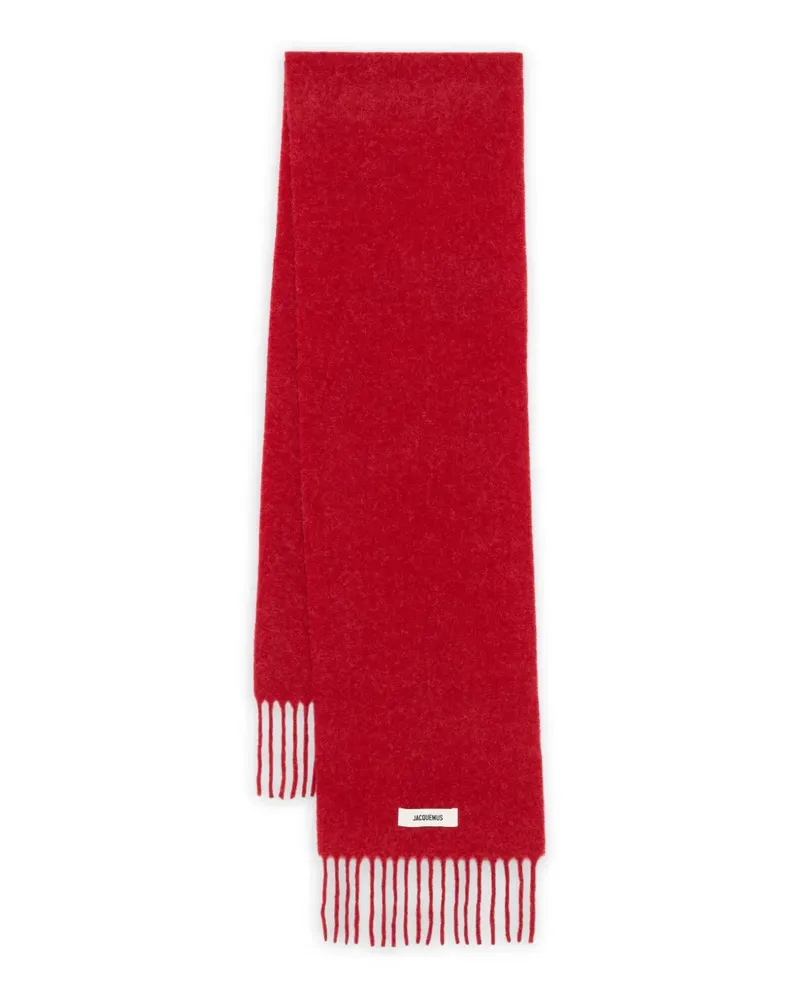 Jacquemus Le Carro Wollschal mit Fransen - Rot Rot