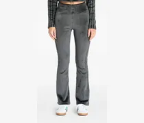 Gerippte Leggings - Grau