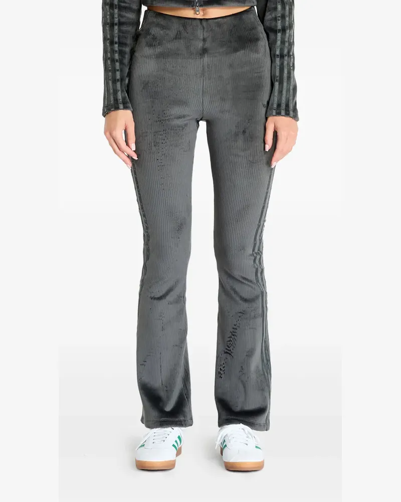 adidas Gerippte Leggings - Grau Grau