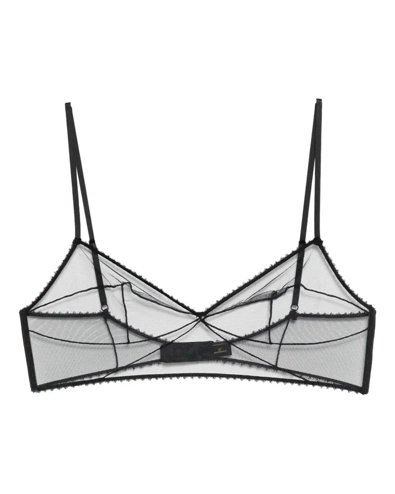 Kiki De Montparnasse Langer Perle BH - Schwarz Schwarz