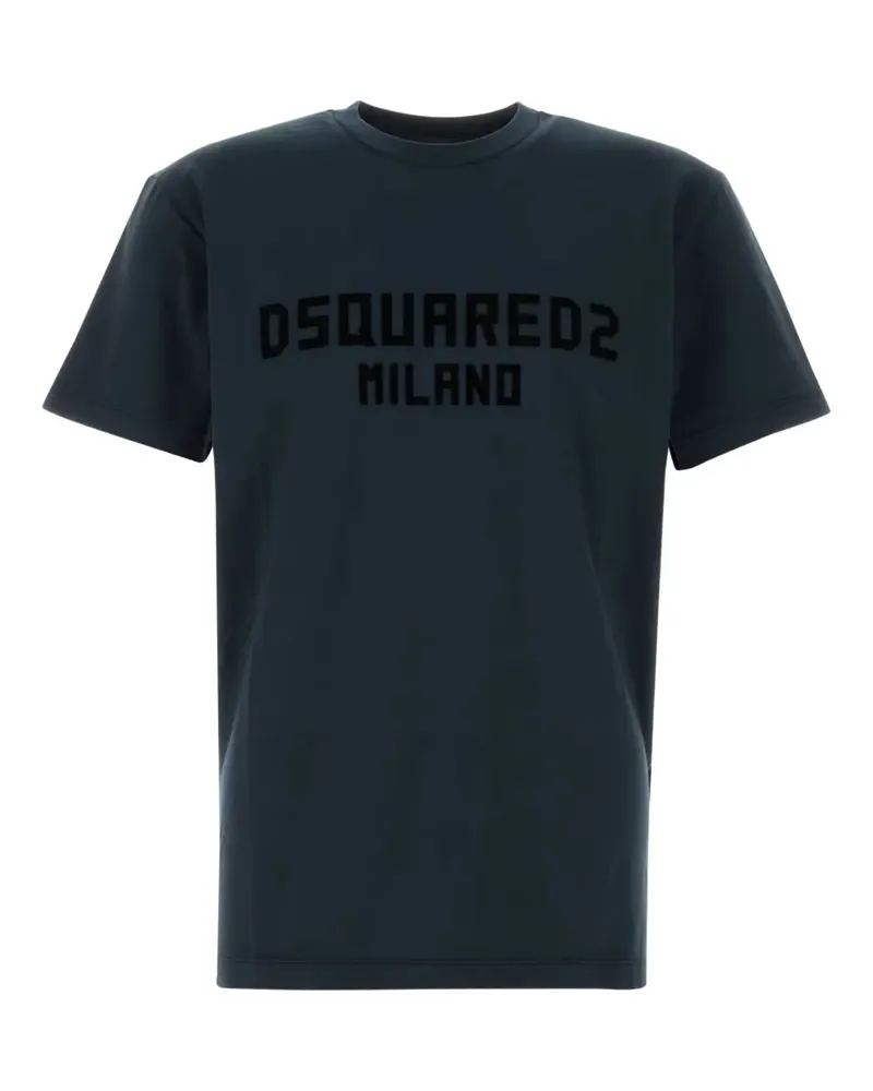 Dsquared2 T-Shirt mit Logo-Print - Blau Blau