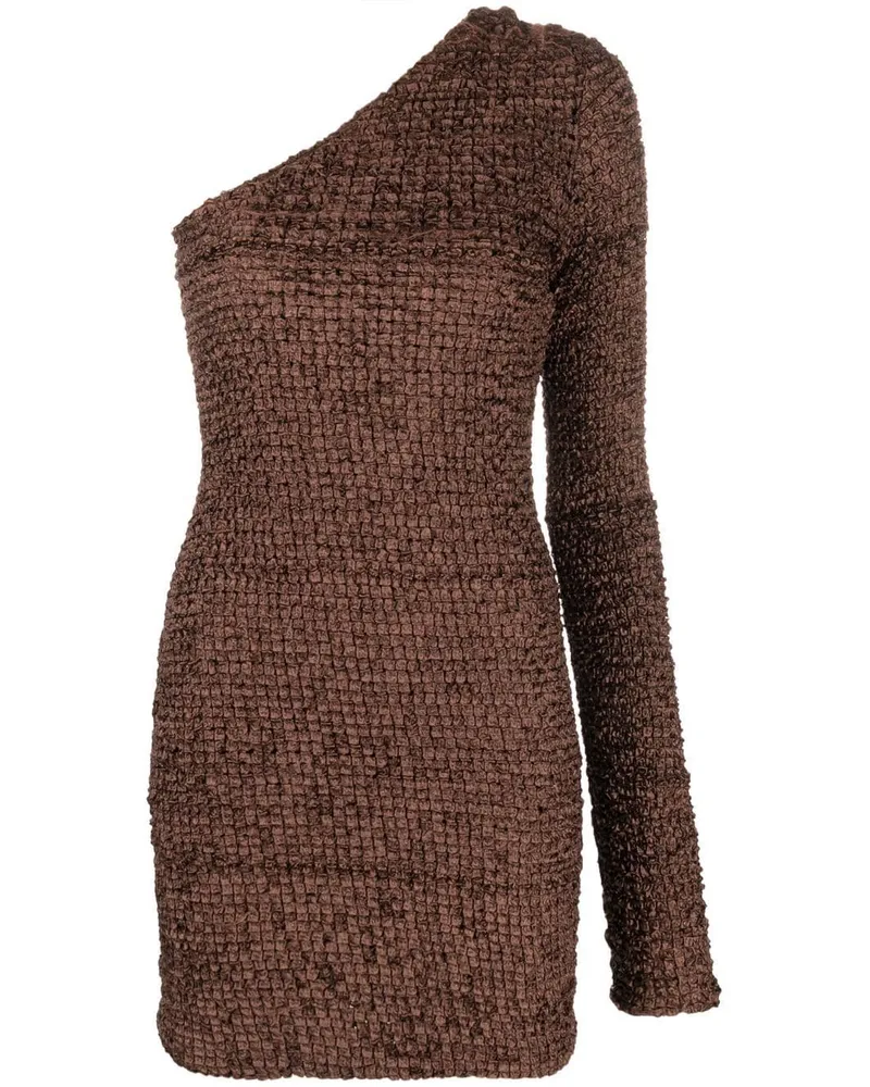 Nanushka Asymmetrisches Minikleid - Braun Braun
