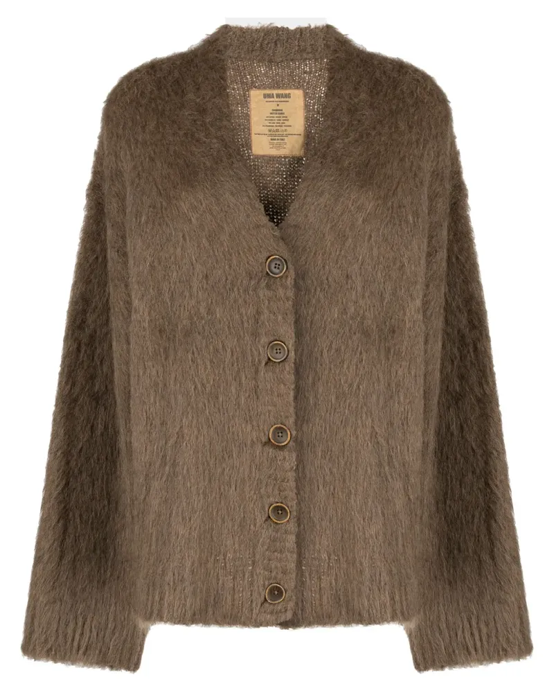 Uma Wang Cardigan mit V-Ausschnitt - Braun Braun