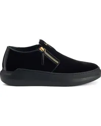 Giuseppe Zanotti Conley Slipper aus Samt Schwarz