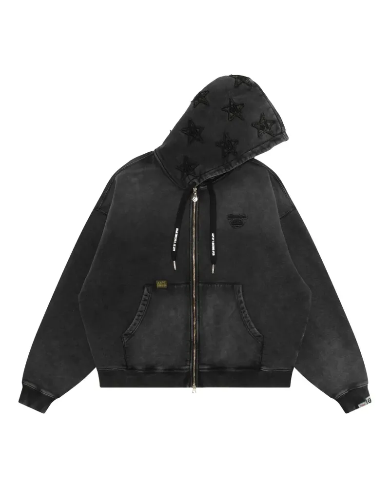 BAPE Moonface Kapuzenjacke - Schwarz Schwarz