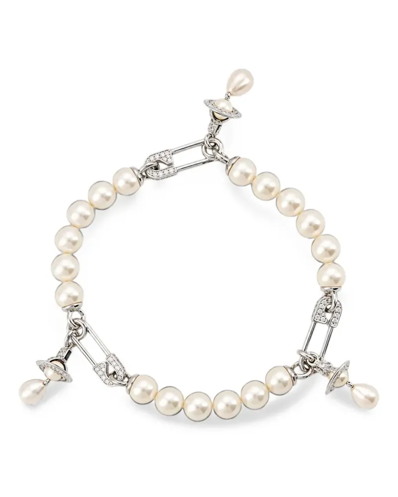 Vivienne Westwood Lucrece pearl bracelet - Silber Silber