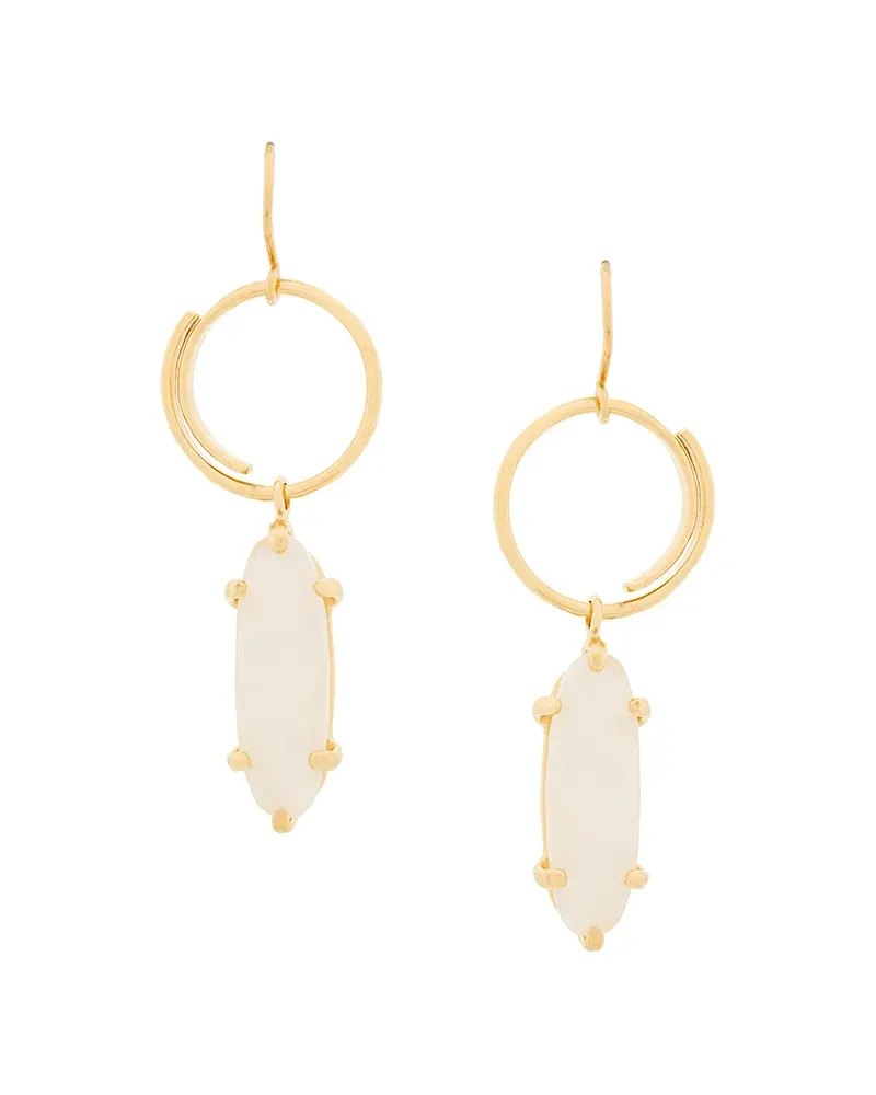 Wouters & Hendrix Technofossils' Ohrringe mit Mondstein - Metallic Metallic