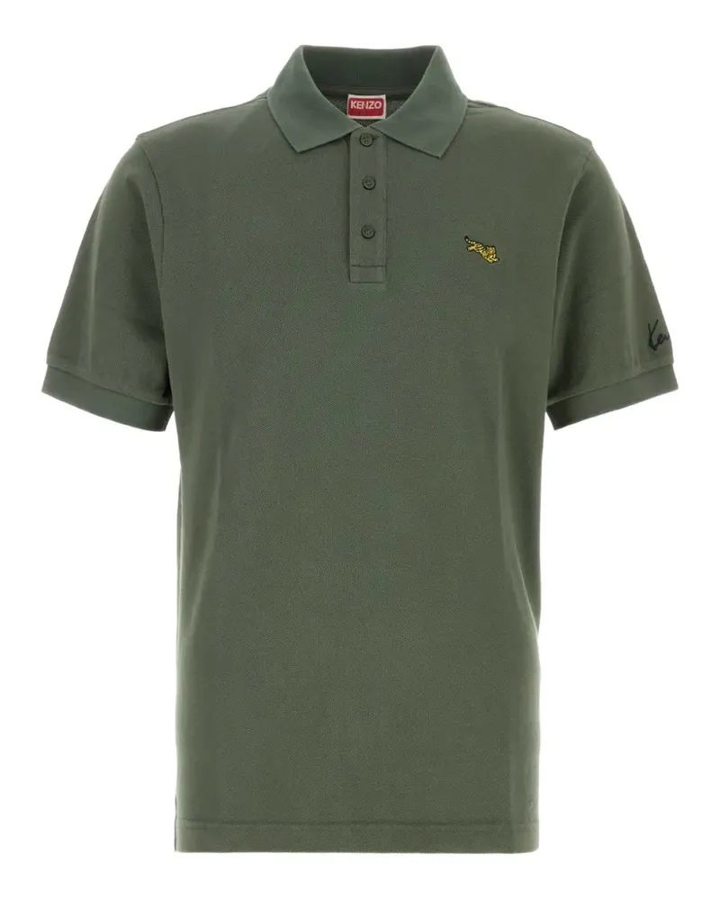 Kenzo Jumping Tiger Poloshirt - Grün Grün