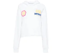 Hoodie mit Applikation - Weiß