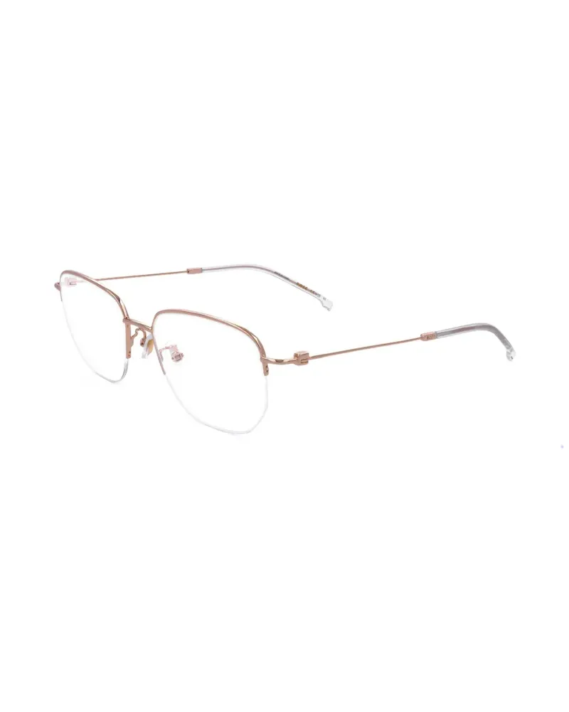 HUGO BOSS Brille mit geometrischem Gestell - Rosa Rosa
