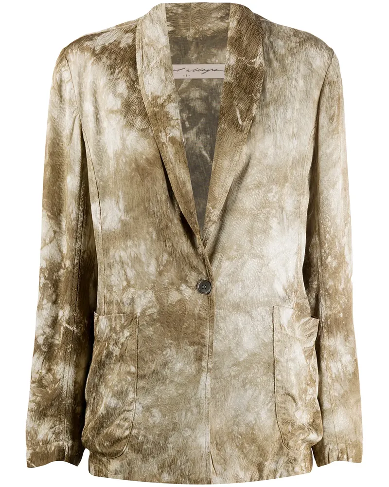 Raquel Allegra tie-dye effect blazer - Grün Grün