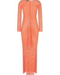 SANTA Brands Transparentes Kleid Orange