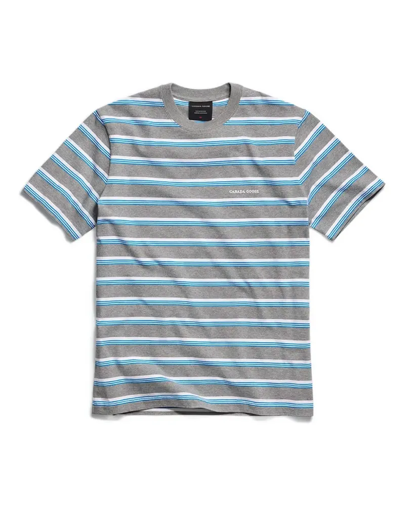 Canada Goose T-Shirt mit Querstreifen - Grau Grau