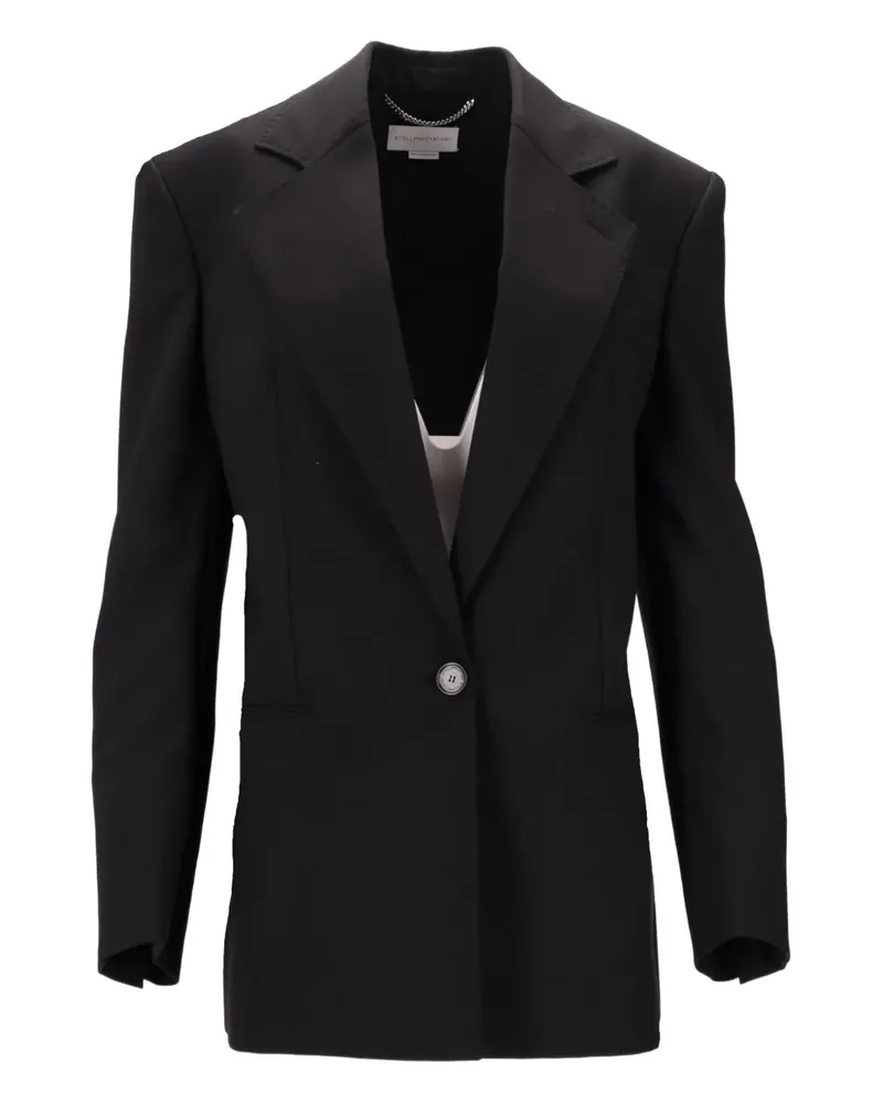 Stella McCartney single-breasted blazer - Schwarz Schwarz