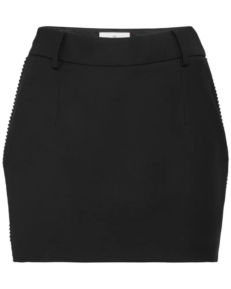 Philipp Plein Minirock mit Strass - Schwarz Schwarz