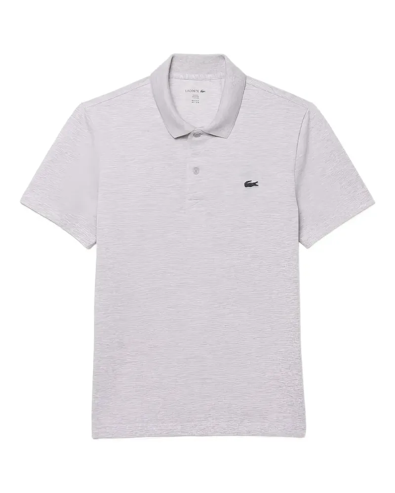 Lacoste Poloshirt mit Logo-Applikation - Grau Grau