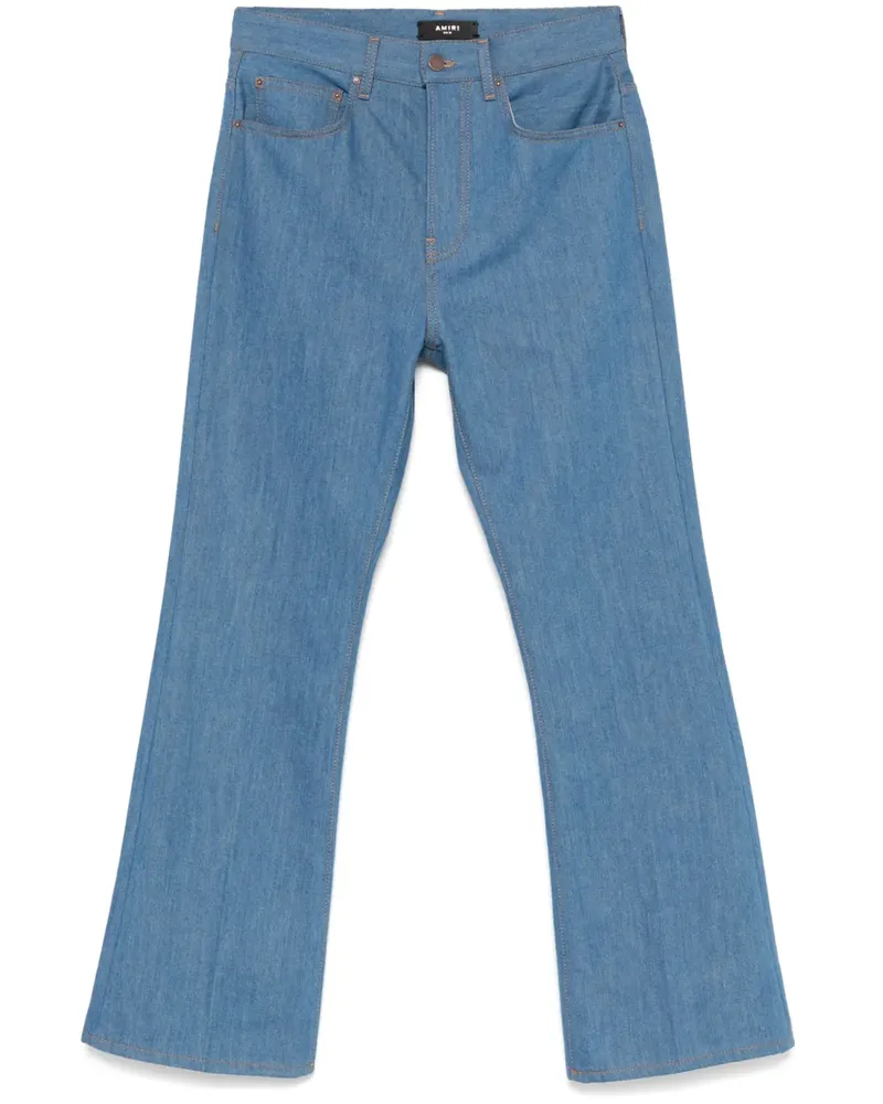 Amiri Ausgestellte Crease Jeans - Blau Blau