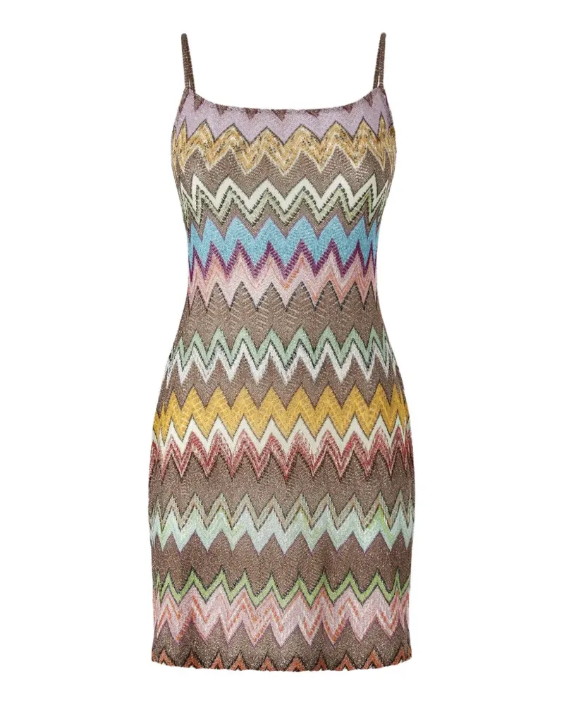 Missoni Kleid mit Zickzackmuster - Braun Braun