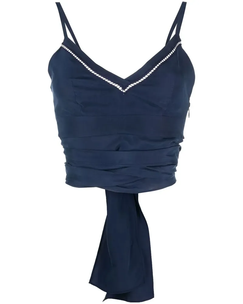 Alberta Ferretti Camisole-Top mit V-Ausschnitt - Blau Blau