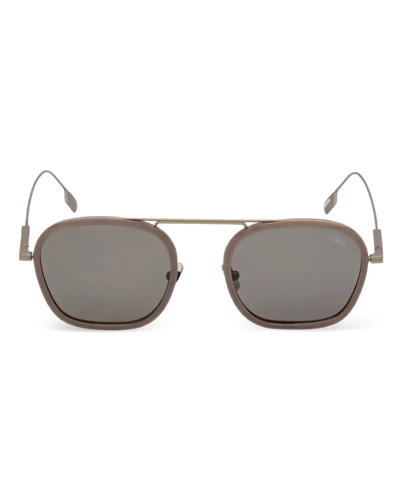 Ermenegildo Zegna Orizzonte I sunglasses - Nude Nude
